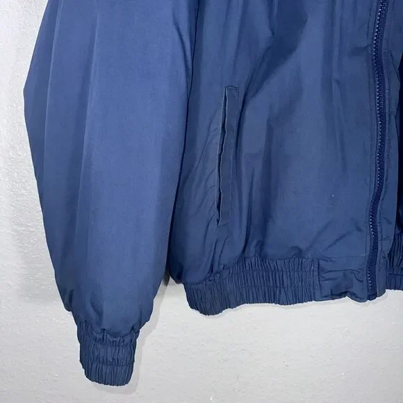 VTG 90s Fans Gear Denver Nuggets Blue Hooded Full Zip Puffer Jacket XL - Picture 4 of 10